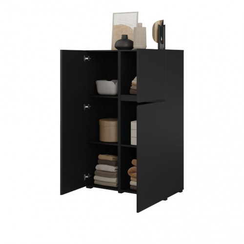 Комод на 3 двери Helvetia ASYMETRIC 24W3OA46 (черный оникс)