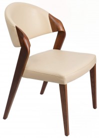 Кресло деревянное RBR- Joker (дуб) натуральная кожа
