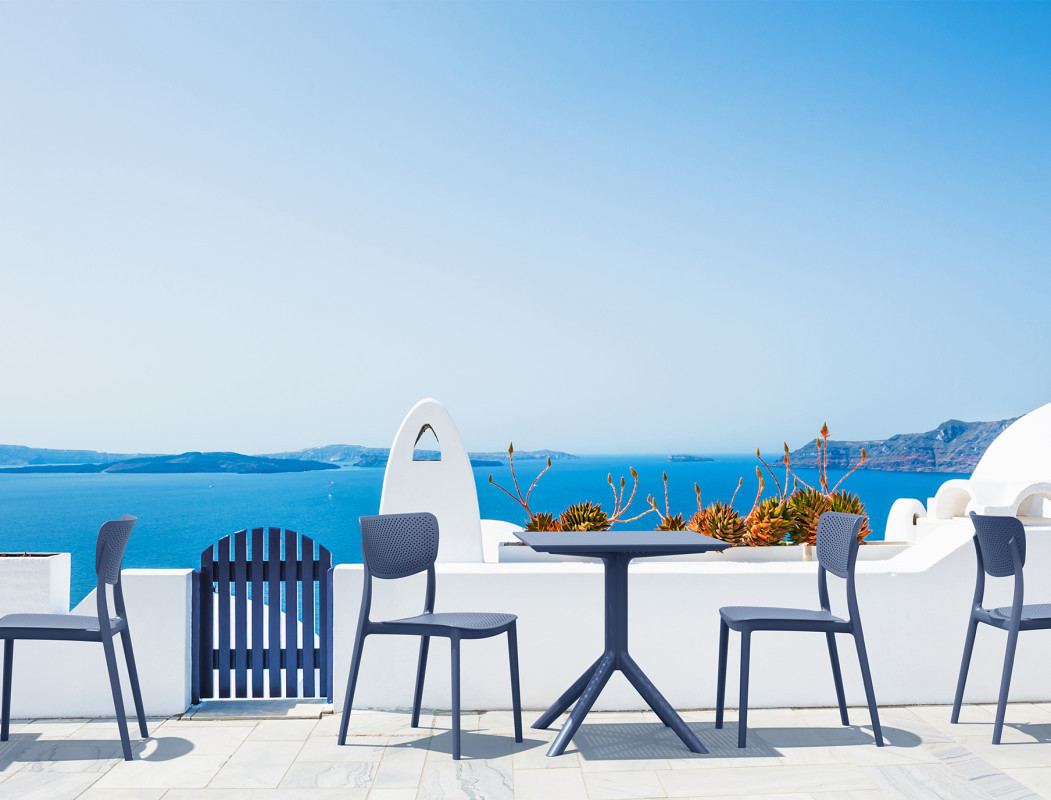 Стол уличный Siesta Sky Table 70 (серый)