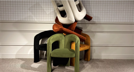 Кресло CRV- Mason Greek marble velvet,бежевый