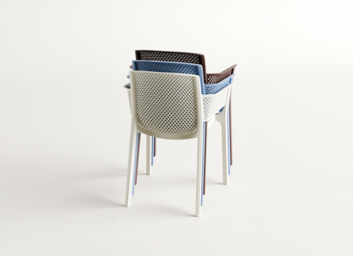 Кресло обеденное уличное VLL- FERNE Nexo (серый, антрацит)