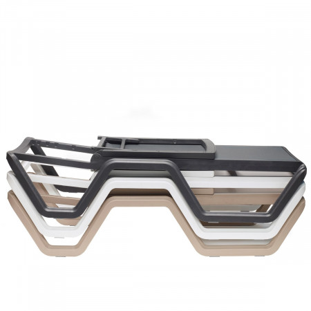 Шезлонг пластиковый VLL- SCAB VELA (тортора, тортора/белый)