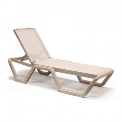 Шезлонг пластиковый VLL- SCAB VELA (тортора, тортора/белый)