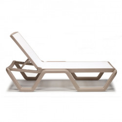 Шезлонг пластиковый VLL- SCAB VELA (тортора, тортора/белый)