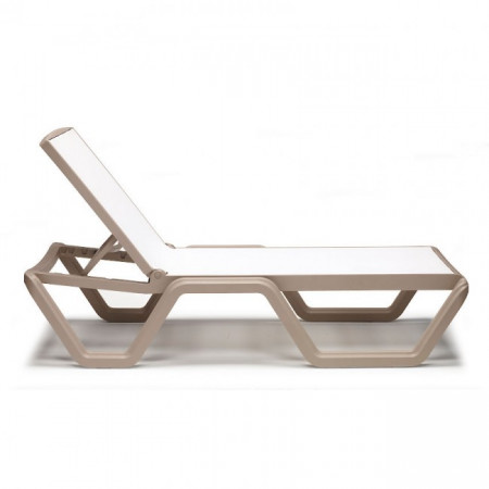 Шезлонг пластиковый VLL- SCAB VELA (тортора, тортора/белый)