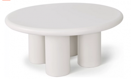 Стол кофейный CRV- Rafael,Beige top beige base 80 см(бежевый)