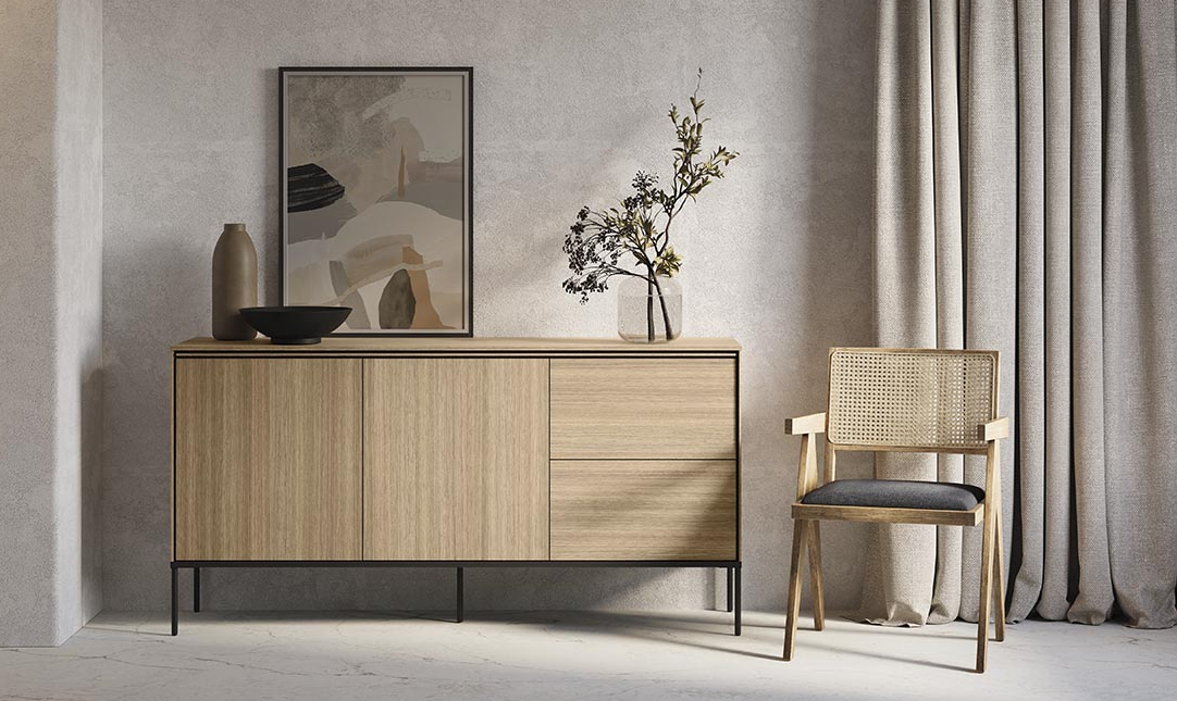 Комод 2Д2Ш TOP- Виссо дуб