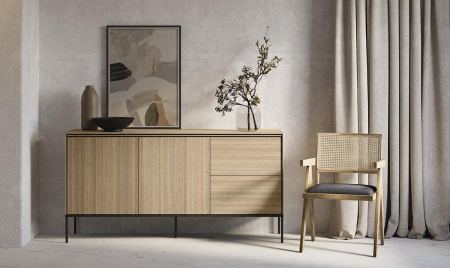 Комод 2Д2Ш TOP- Виссо дуб