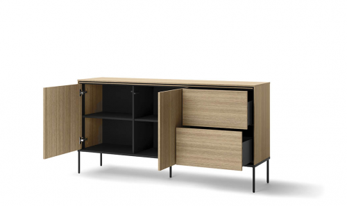 Комод 2Д2Ш TOP- Виссо дуб