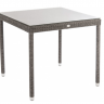 Стол из техноротанга Alexander Rose TEA- MONTE CARLO TABLE 0.8M X 0.8M(W/GLASS TOP) 