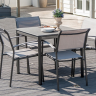 Стол алюминиевый Alexander Rose TEA- PORTOFINO LITE STONE SQUARE TABLE 0.8M X 0.8M 