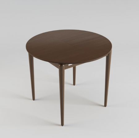 Стол обеденный LVK- Eclipse 100(+40) массив ясеня 