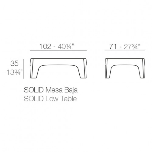 Комплект садовый TERR- Vondom Solid (белый)