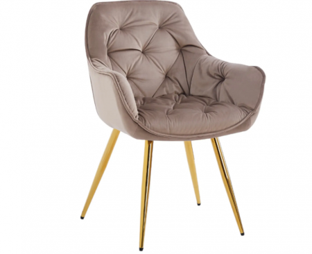Стул модерн обеденный EXI- VENICE-G БЕЖЕВИЙ КАПУЧИНО