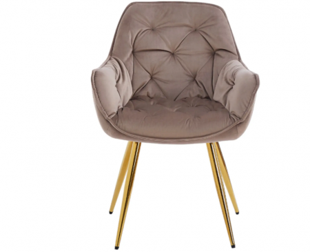 Стул модерн обеденный EXI- VENICE-G БЕЖЕВИЙ КАПУЧИНО
