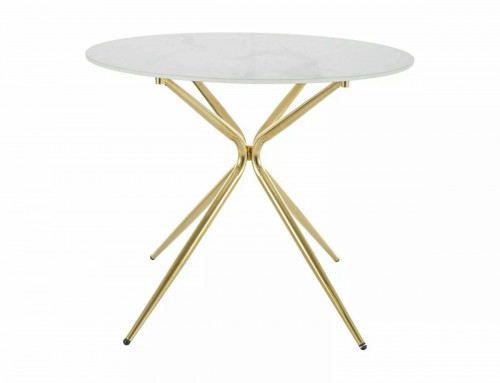 Комплект SIGNAL: стол Azalia керамика + 3 стула Bono Velvet  в цвете беж 