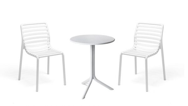 Комплект Nardi DEI- стол Step + 2 стула Doga Bistrot, Bianco