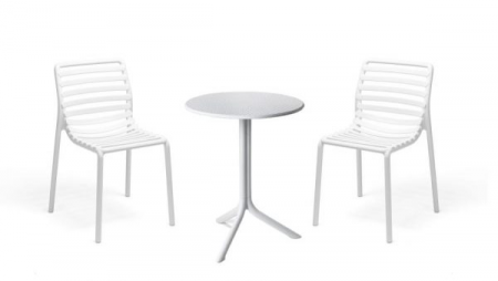 Комплект Nardi DEI- стол Step + 2 стула Doga Bistrot, Bianco