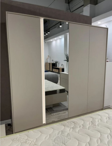 Шкаф для одежды Perfect Home Даст / Dast 4-дверный с зеркалом 4D/220 Беж