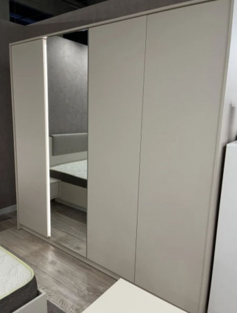 Шкаф для одежды Perfect Home Даст / Dast 4-дверный с зеркалом 4D/220 Беж