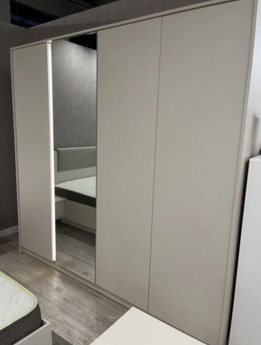 Шкаф для одежды Perfect Home Даст / Dast 4-дверный с зеркалом 4D/220 Беж