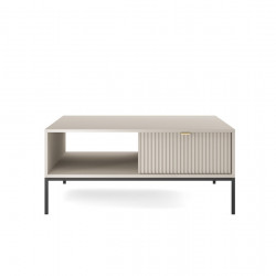 Стол журнальный Perfect Home Nova с 2 ящиками и черными ножками L104 Кашемир