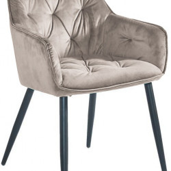 Стул Avn- BEL Taupe Velvet серо-коричневый