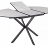 Стол SIGNAL Gaston CERAMIC 100(135)*100 белый / черный
