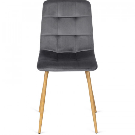 Стул кухонный Ont- FREDY Серый велюр