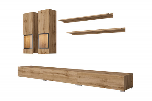 Стенка в гостиную Helvetia BAROS 24N0BM10 (дуб вотан)