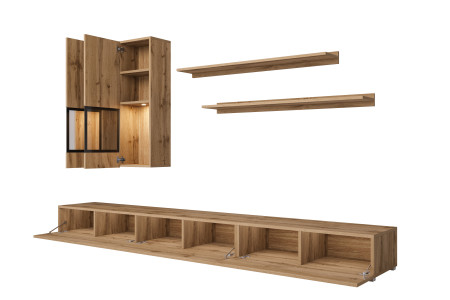 Стенка в гостиную Helvetia BAROS 24N0BM10 (дуб вотан)