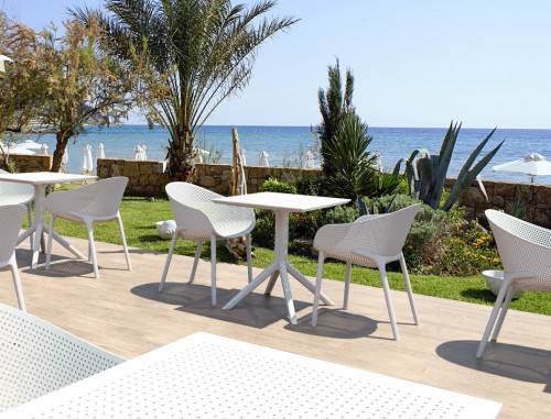 Стол уличный Siesta Sky Table 70 (белый)