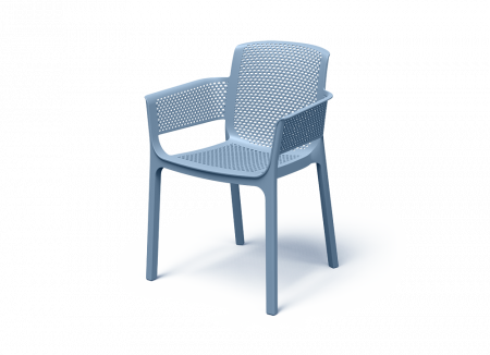 Кресло обеденное уличное VLL- FERNE Nexo (синий, жёлтый)