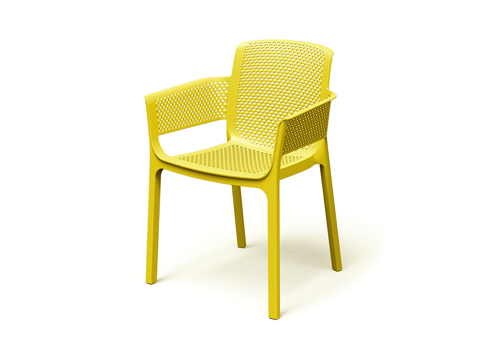 Кресло обеденное уличное VLL- FERNE Nexo (синий, жёлтый)