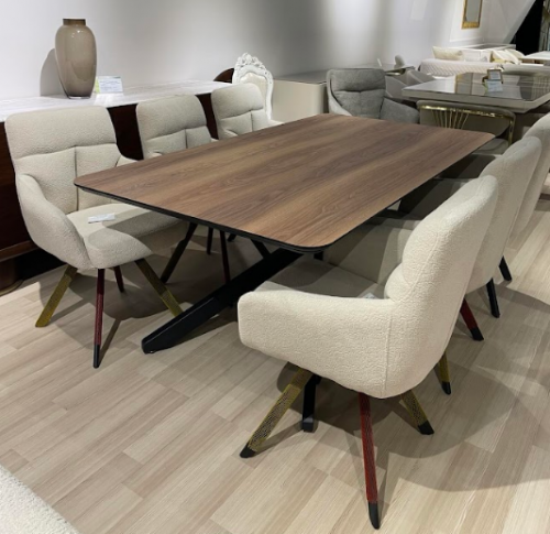 Стул обеденный мягкий EXM- BATU бежевый 