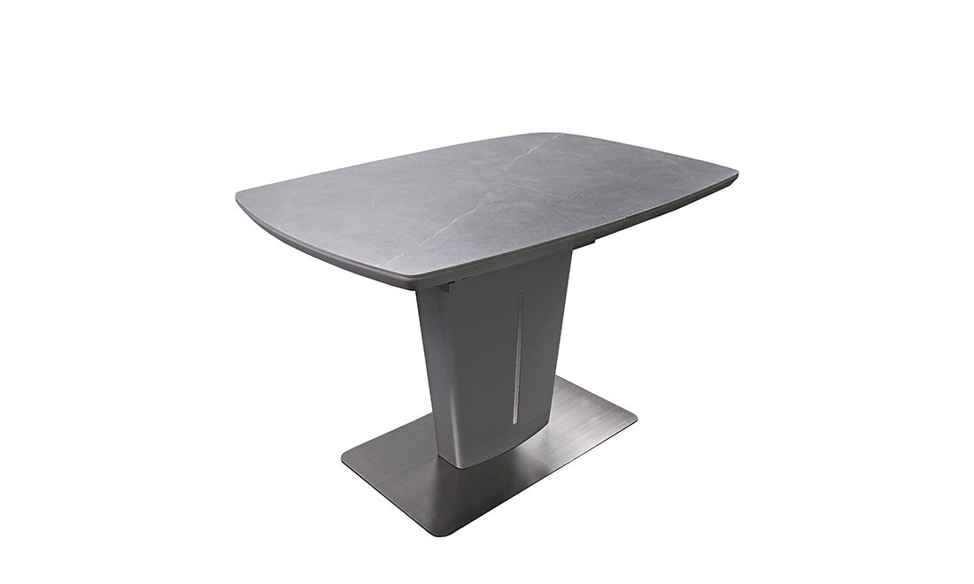 Стол обеденный TOP- Trend Адам серый матовый керамика 120/160х80 см