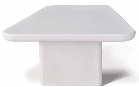 Стол кофейный CRV- Roso,White top white base 80 см,белый