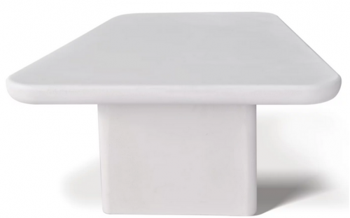 Стол кофейный CRV- Roso,White top white base 80 см,белый