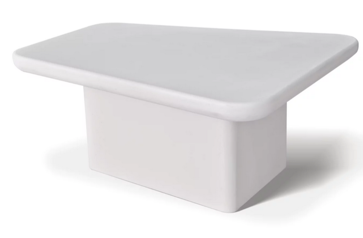 Стол кофейный CRV- Roso,White top white base 80 см,белый