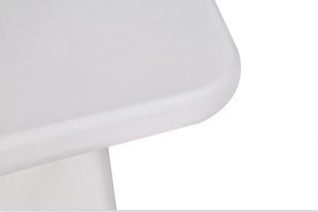 Стол кофейный CRV- Roso,White top white base 80 см,белый