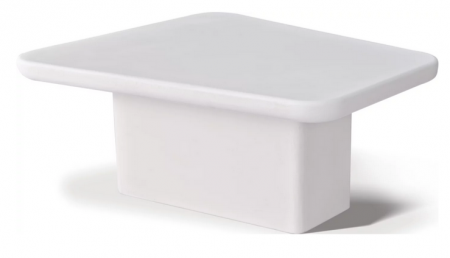 Стол кофейный CRV- Roso,White top white base 80 см,белый