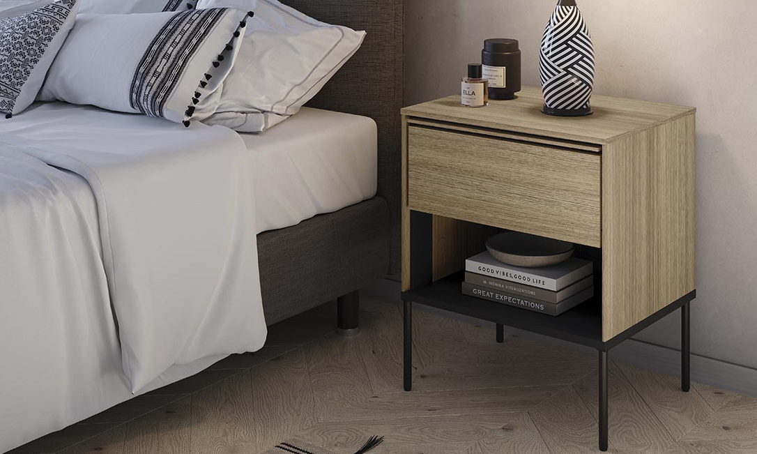 Прикроватная тумба TOP- Виссо 1ш дуб