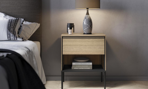 Прикроватная тумба TOP- Виссо 1ш дуб
