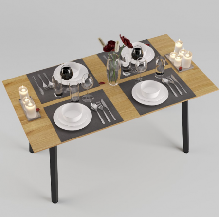 Стол обеденный LVK- Horik 140 х 75 натуральный дуб