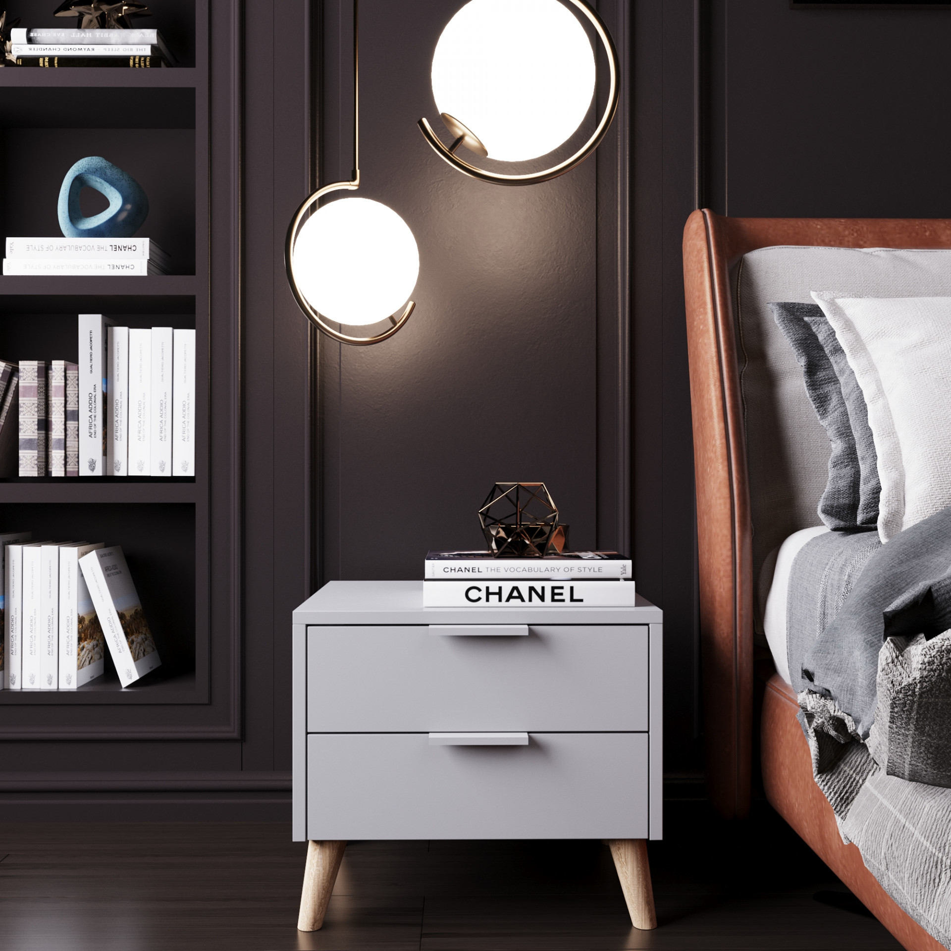 Тумба прикроватная 45х40х40 см KOD- ТУ-Хюгге