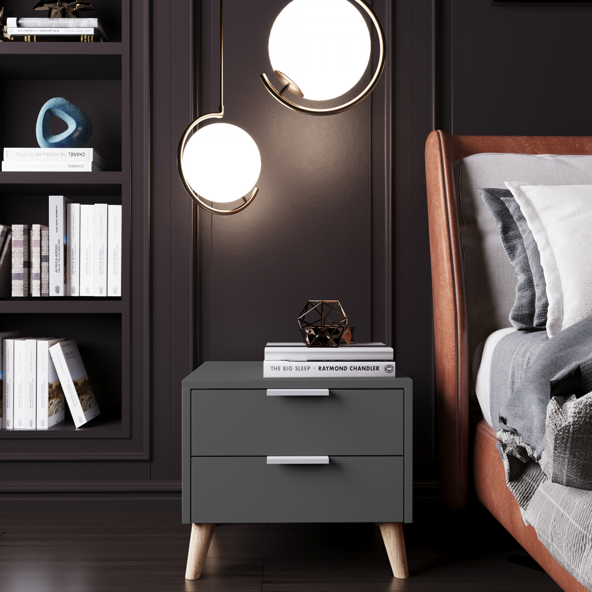 Тумба прикроватная 45х40х40 см KOD- ТУ-Хюгге