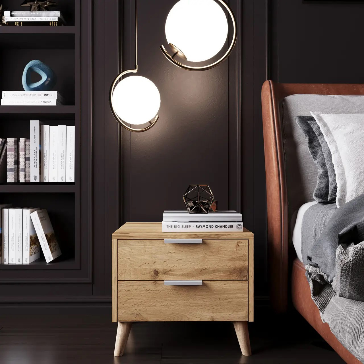 Тумба прикроватная 45х40х40 см KOD- ТУ-Хюгге