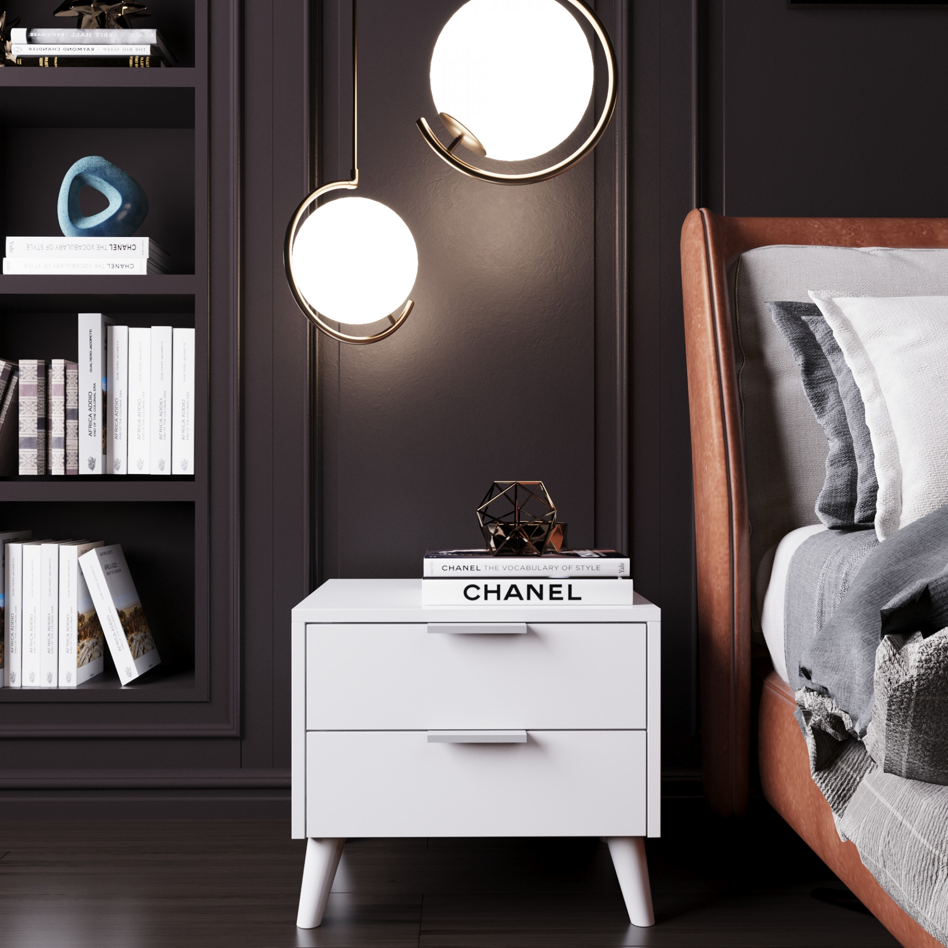 Тумба прикроватная 45х40х40 см KOD- ТУ-Хюгге