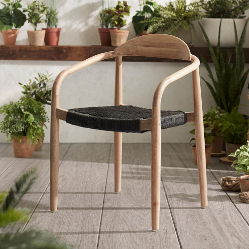 Стул Kave Home GLYNIS CC0555S15 (бежевый/черный)