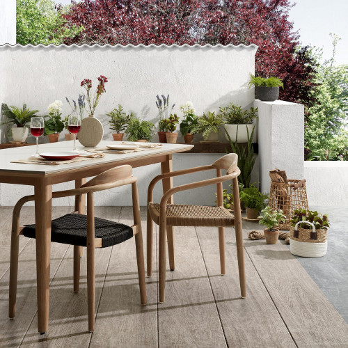 Стул Kave Home GLYNIS CC0555S15 (бежевый/черный)